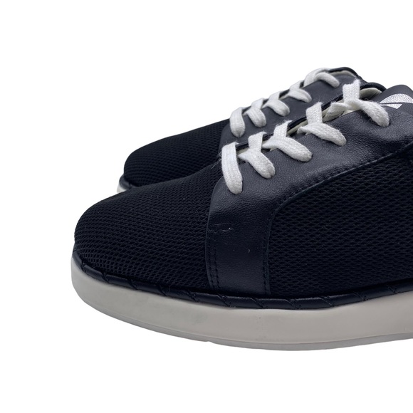 Franco Sarto Quinn Sneaker Black Leather Low Top Size 5.5 - Picture 4 of 12